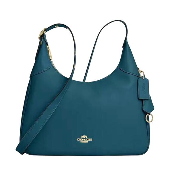 Coach Handbags - Coach Ella Shoulder Bag Teal W Gold Hardware NWT